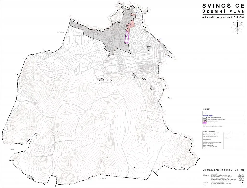 Výkres základního členění